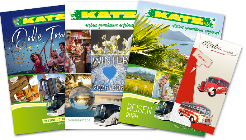Reisekataloge von Omnibus Katz