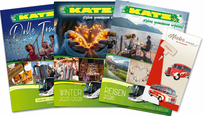 Reisekataloge von Omnibus Katz